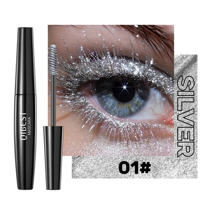 5 Colors Diamond Shimmering Mascara Long Lasting Makeup 3D Volume Eyelashes Curling Glitter Mascara Eye Lash Female Cosmetic