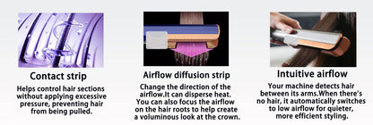 2 IN 1 Professional Hair Straightener & Hair Dryer Heat-Up Hair Flat Iron Negative Ion Iron Long-Lasting Styling Tool