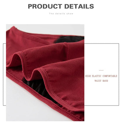 2pcs Woman Menstrual Panties Breathable Large Size Female Cotton Brief Low Waist Physiological Period Underwear Postpartum Panty.