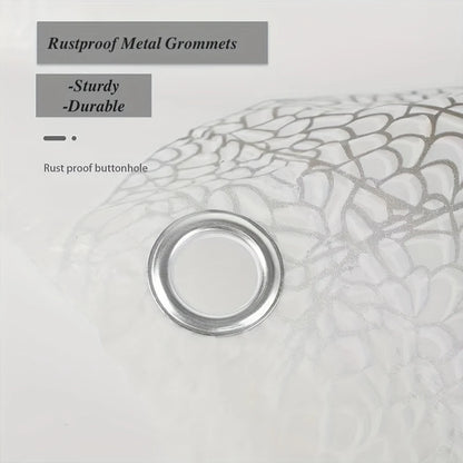 Klarer Duschvorhang, PEVA, transparent, für Badezimmer, wasserdicht, 180 x 200 cm, Badvorhänge, Badezimmer, schimmelfeste Vorhänge mit Haken