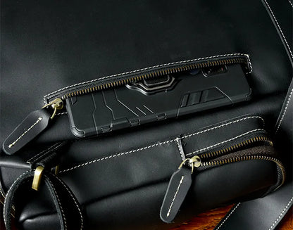 Vintage Crazy Horse Echtes Leder Rucksack Männer Leder Bagpack Klettern Rucksack männlichen Große Wandern Rucksack M814