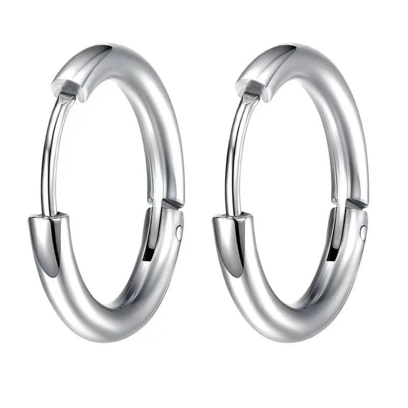 Long Hanging Crosses Leaves Pendants Hoops Woman Earrings Man Vintage Stainless steel Hip Hop Ear Piercing Jewelry Accessories