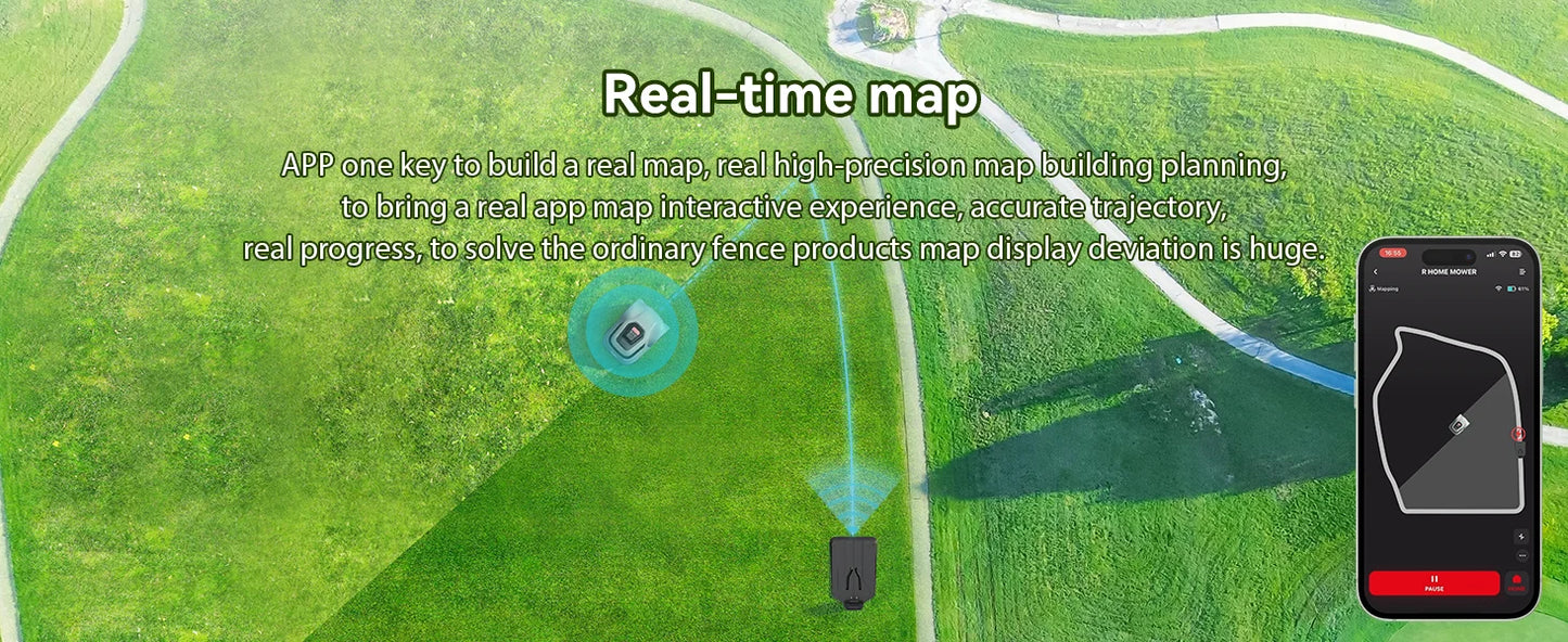 【Code:DEBS55】C-TOF Roboter-Rasenmäher Redkey MGC800 Rasenmäher-Roboter, Kabelbrucherkennung, Kletterkapazität, 45 % App-Steuerung, Mähroboter