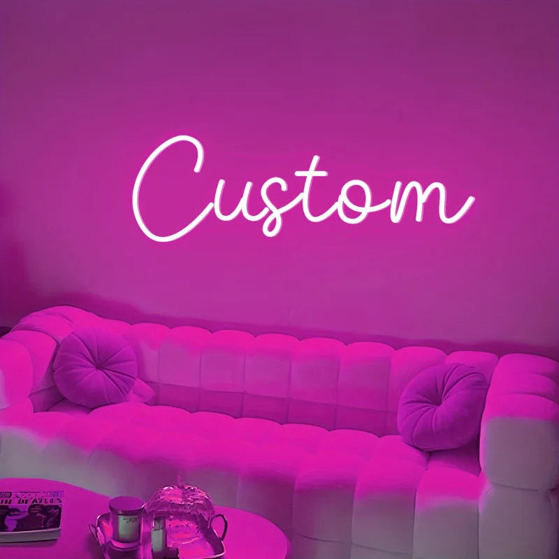 Customizable Led Name Sign Gift for Kid Custom Name Signs Teenage Gift Neon Sign for Wall Decor Bedroom Decor Personalized Gifts.