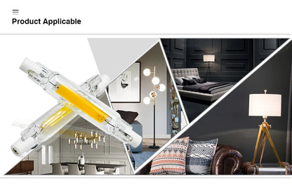 LED R7S Glass Tube COB Bulb 5W 10W 20W High Power R7s Corn Lamp 78mm 118mm J78 J118 Replace Halogen Light AC 220V 110V Lampadas.