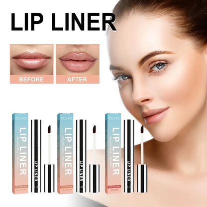 Waterproof Lip Liner Peel Off Tattoo Lipgloss Waterproof Long Lasting Matte Lip Tint Brown Contour Tear-off Lips Stain Cosmetic.