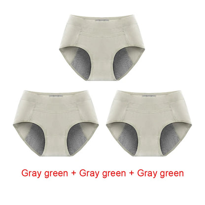 3PCS Cotton Menstrual Panties Leak Proof Breathable Sexys Panties Woman Women Girls Physiological Pants Women's Intimates M-XL