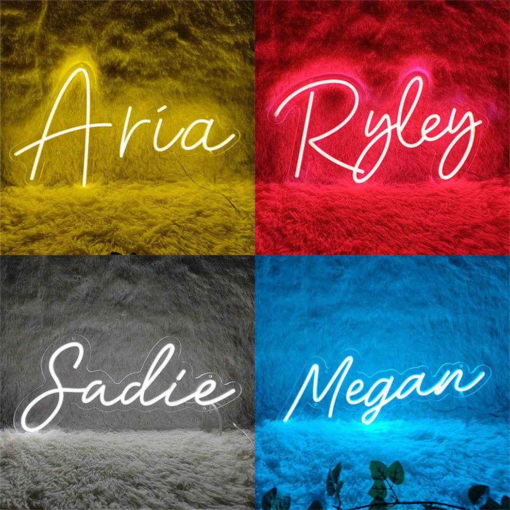 Custom Neon Sign Led Name Light for Kids Name Custom Signs Teenage Gift Led Neon Sign for Wall Decor Bedroom Decor Personalized.