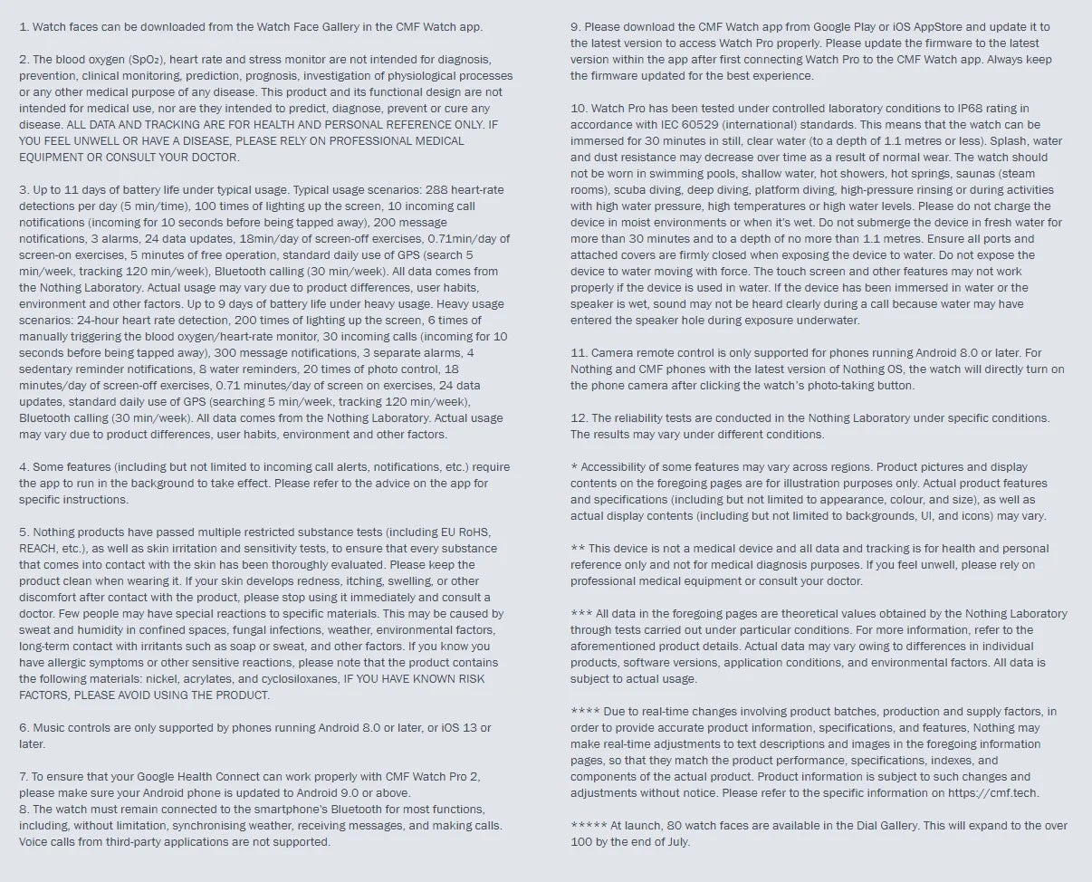 Global Version CMF by Nothing Watch Pro 2 1.32" AMOLED Display Bluetooth Calls with AI Noise Reduction CMF Watch Pro 2