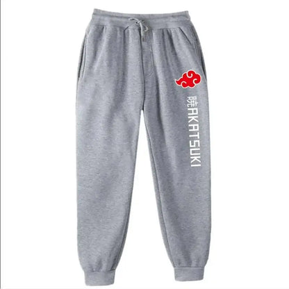 Fashion Print Men's Women's Jogging Hip Hop Pants Street Clothing Hot Selling Anime Pants Akatsuki Fleece Trousers S-3XL.