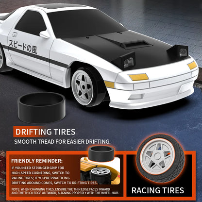 1:43 2.4G 4WD RC Drift Car with Gyroscope Fullly Proportion Remote Control Car JJRC C8827 Mini Racing Car Model Boy Toy Gift.