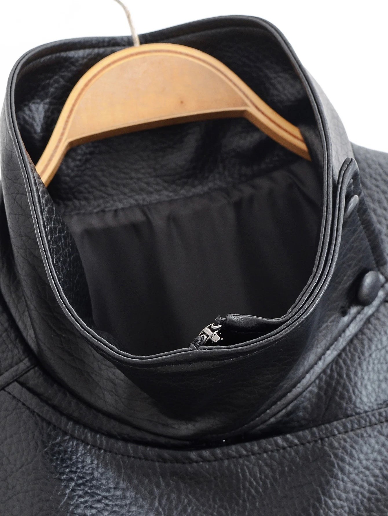 HH Herbst Faux Leder Jacke Für Frauen Casual Solide Lange Sleeve Zipper Pu Leder Mäntel Neue Mode Weibliche Streetwear