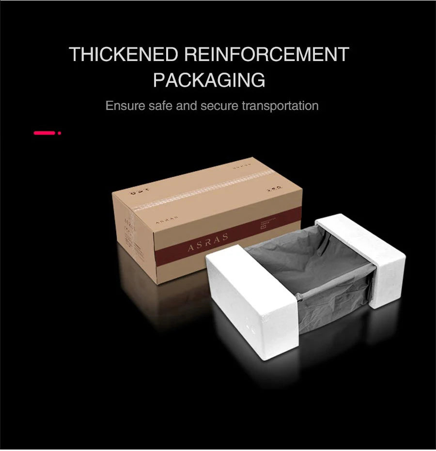 ASRAS Nanometer Hidden Flip Cover kitchen Island Sink 4mm Thickness Handmade Cup Rinser And Trash Can Kitchen Sinks