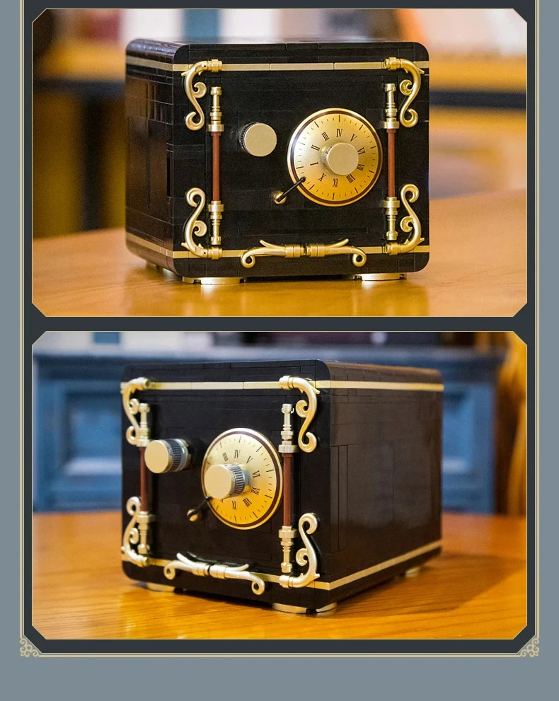 Cada 422PCS City Retro Combination Safe Building Blocks The Secret of Safe Experiment Education Bricks Toys Boys Gifts.