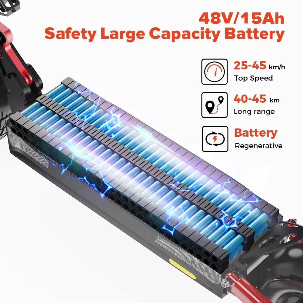 iScooter ix4 Foldable Adult Electric Scooter E-Scooter 45 KM/H Electric Kick Scooter 800W Skateboards 48V 15Ah Kickboard.