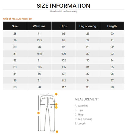 White Jeans Men's Slim Straight Ankle-length Soft Comfort Elastic Denim Trousers Fashion Korean Basic Casual Pencil Pants.