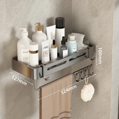 Dreieckiges Wandregal für Badezimmer oder Toilettenbereich. Rechteckiger zusätzlicher Balkon-Aufbewahrungsraum für kleine Badezimmer