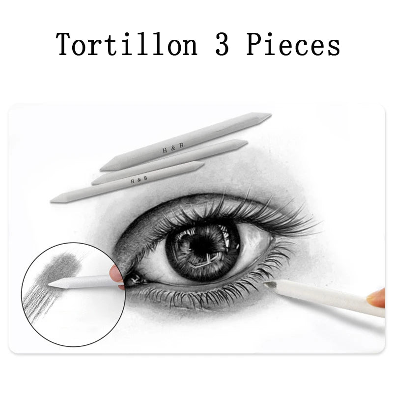 Professionelles Skizzenstift-Set, Zeichenset, Buntstift-Set zum Skizzieren, Briefpapier-Set.