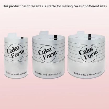 Adjustable Round Cake Ring Mold Retractable Fondant Tools Mousse Cake Ring Acrylic Circle Baking Ring Cake Tools.