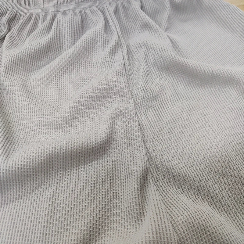 2025 Waffle Women's Shorts High Waist Black Shorts Casual Aesthetic Elastics Hot Pants Loose Summer Women's Clothing Bottoms