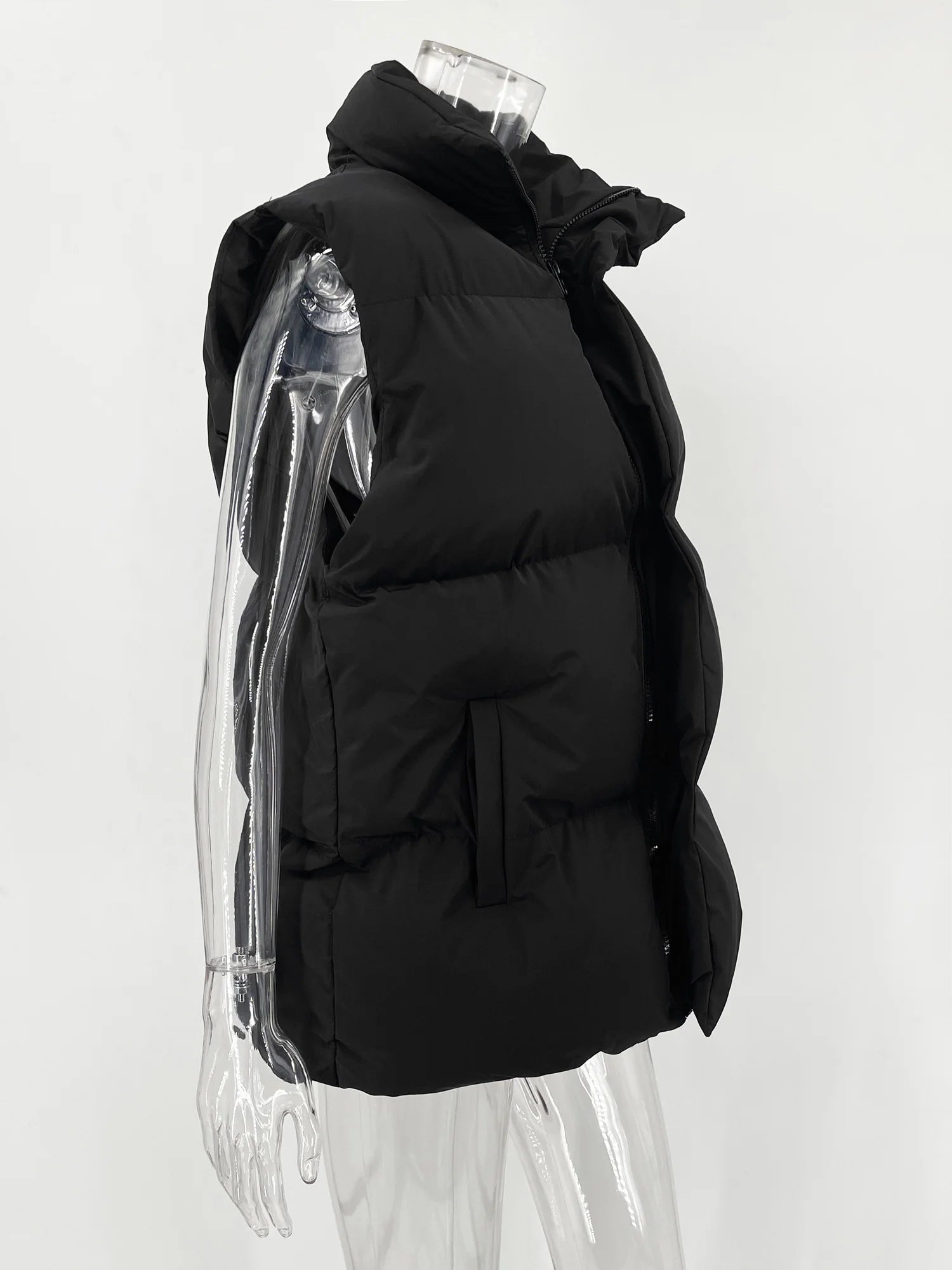 Talenza Damen-Weste aus Baumwolle, neu, ärmellos, sportlich, lässig, einfarbig, Winter, warme Weste, Jacke, Weste, Damen-Baumwolljacke.