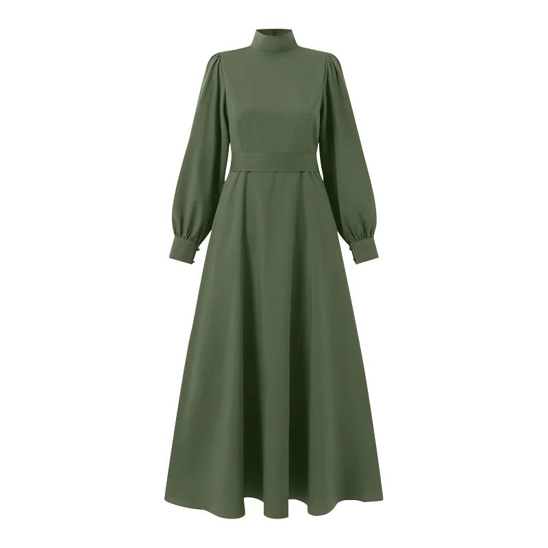 Muslim Women Abaya Long Sleeve Turkish Dresses Women Eid Long Maxi Dress Kaftan Arab Robe Dubai Islamic Clothing Moroccan Kaftan.