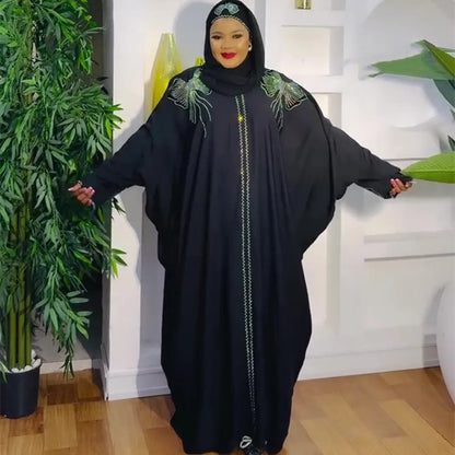 Abayas For Women Dubai Luxury 2025 African Muslim Fashion Dress Caftan Marocain Evening Party Dresses Boubou Robe Djellaba Femme.