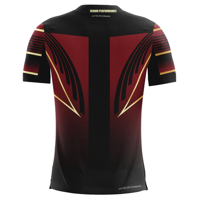 Men's Training UFC Breathable Sportswear T-shirts Outdoor Male Leisure Short-Sleeved Jersey Boys Running Fitness Tops.