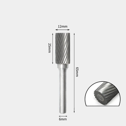 Hartmetallfräser, Wolframstahl-Schleifkopf, zylindrisch 6 mm, AE AX AX Metallfräser