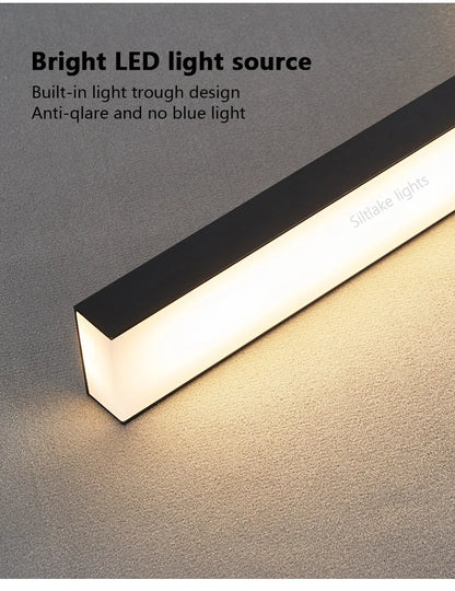 Neue Restaurant Kronleuchter moderne einfache Esszimmer Tisch Bar Lichter lange Streifen Scheinwerfer kreative Designer Pendelleuchten.