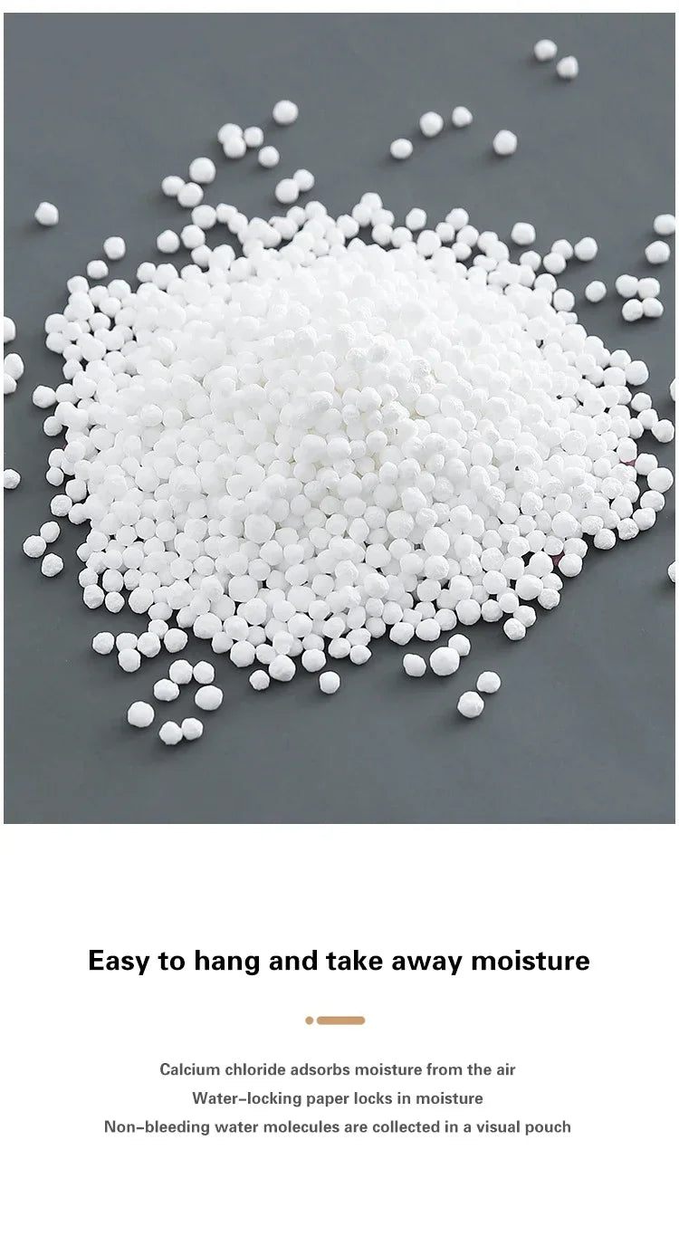 5/10Pcs Moisture Absorber Hanging Drying Clothes Dehumidifier Wardrobe Dehumidifier Dry Bag Desiccant Moisture Absorption Bag.