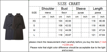 TFMLN Lange Mäntel für Damen mit Stehkragen, 2025, Winter, neuer Trenchcoat mit Gürtel, Vintage, einfache Oberbekleidung, elegante Mode, weiblich