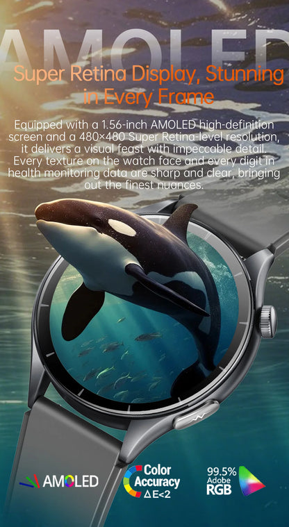 2025 New For HUAWEI Health MonitorUric Acid Blood Pressure Blood oxygen Body Analysis Smart Watch ECG+PPG Clock Smartwatch Men.