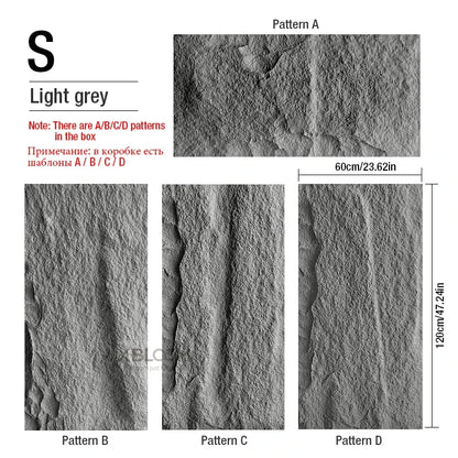 4pcs 120x60cm Home Decor 3D PVC Wood Grain Wall Paper Brick Stone Wallpaper 3D wall panel Living Room Bedroom Wall Sticker Decor