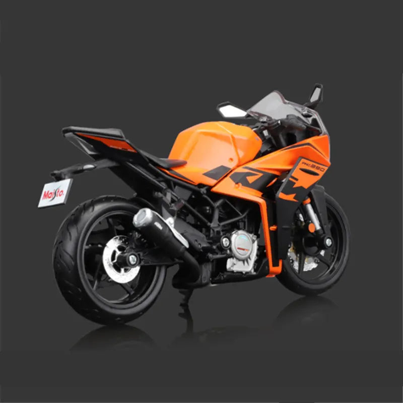 Bburago 1:12 KTM RC 390 Alloy Racing Motorcycle Model Diecast Metal Street Sports Motorcycle Model Simitation Childrens Toy Gift.