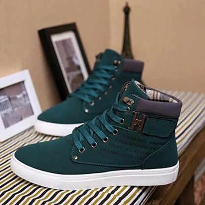 New Arrival Men's High Top Casual Shoes Spring/Autumn High Top Sneakers High Quality Retro Fashion Men Boots Zapatillas Hombre