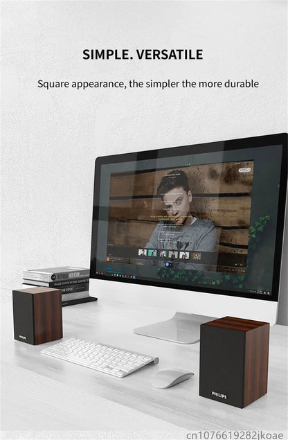 Philips SPA20 Bluetooth Speakers Outdoor Loudspeaker Music Player HiFi Stereo Sound Subwoofer for Computer Desktop Mobile Phone.