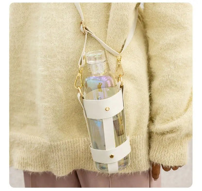 water bottle High-value colorful time scale cup red cute drinking water target bottle ins simple water cup my gourd man bottles.