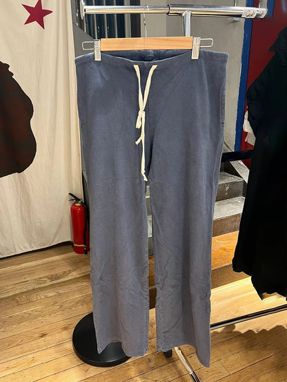 Solid Drawstring Straight Sweatpants Women Autumn High Waist Soft Cotton Trousers Casual Vintage Streetwear Sport Long Pant Y2k.