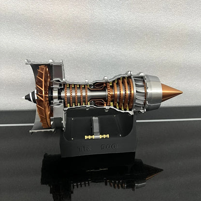 TR900 Aviation Turbofan Engine Model DIY Model Kit 27CM Electric Turbofan Engine Assembly Toy Kit.