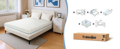 Tribesigns-Matratze, Kalschaummatratze, 160 x 200 cm, mittelfeste 7-Zonen-H3-Matratze mit atmungsaktivem, waschbarem Bezug, 20 cm hoch,