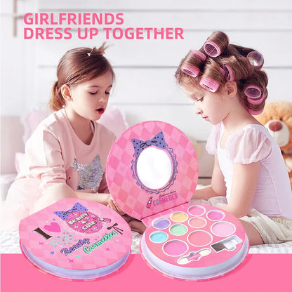 Princess Make Up Box Play House Toy Girls, Eye Shadow Makeup Cosmetics Handbag, Birthday Christmas Gift for Kids Party Cosplay.