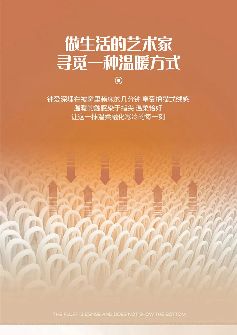 Wool Throw Blanket Keep Warm Winter Bed Blankets Double Sided Queen Duvet Cover Camping Double Bed Cover Bedspread On The Bed.