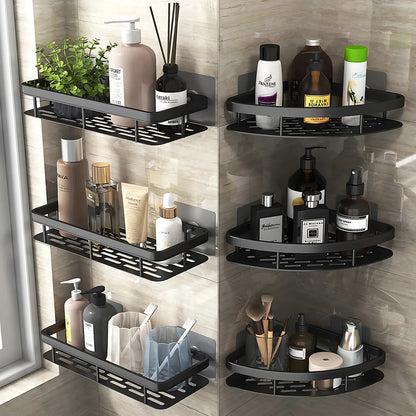 Wandbehang Ecke Rechteckiges Rack Badezimmer Regal Handtuchhalter Regale Wand Dusche Shampoo Rack Kein Bohrer Regal Stativ