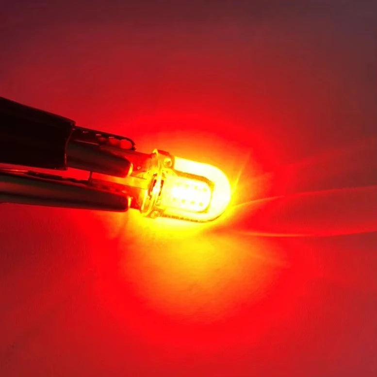 10pcs t 10 w5w Cob Glühbirne 1w DC12V Mini LED Lichter weiß blau rot gelb grün rosa rosa Silikon lampe für Auto Innen beleuchtung.