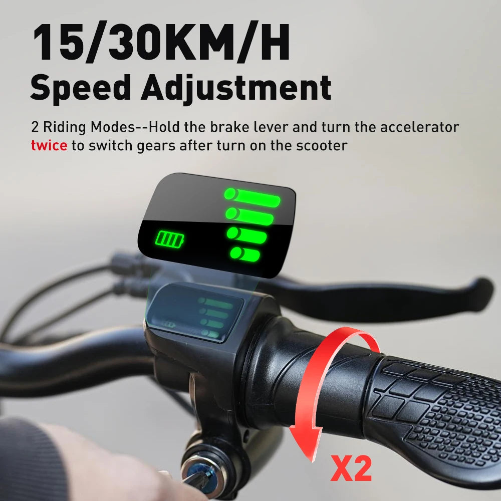 iScooter F2 Foldable Adult Electric Scooter with Seat E-Scooter 30KM/H Electric Kick Scooter 500W Skateboards Kickboard 10 Inch.