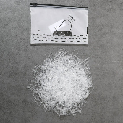 Fresh Simple Women's Hair Ties And Hair Accessories Set High Elasticity Cute Geometric Design Resin Hair Bands for African Eu....