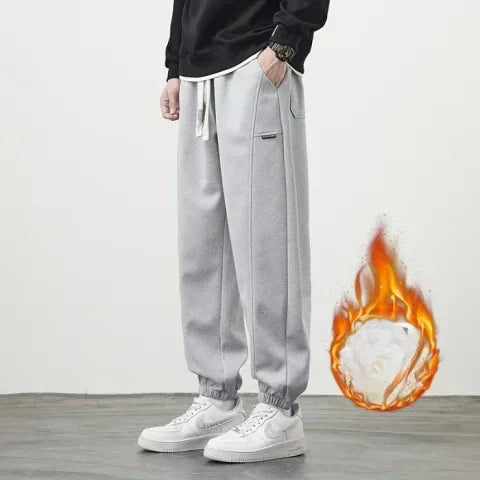 Winter Pants Men Stretch Fleece-lined Jogger Trouser Male Thick Warm Sport Large Size Big Plus 7XL Work Sportswear Sweatpant 8XL