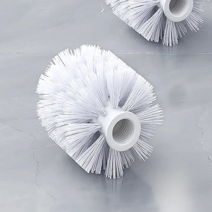 1 Stück weiße und schwarze Kopf Ersatz-Toiletten bürste-ideal für die Reinigung von Hygiene werkzeugen für die Badezimmer reinigung