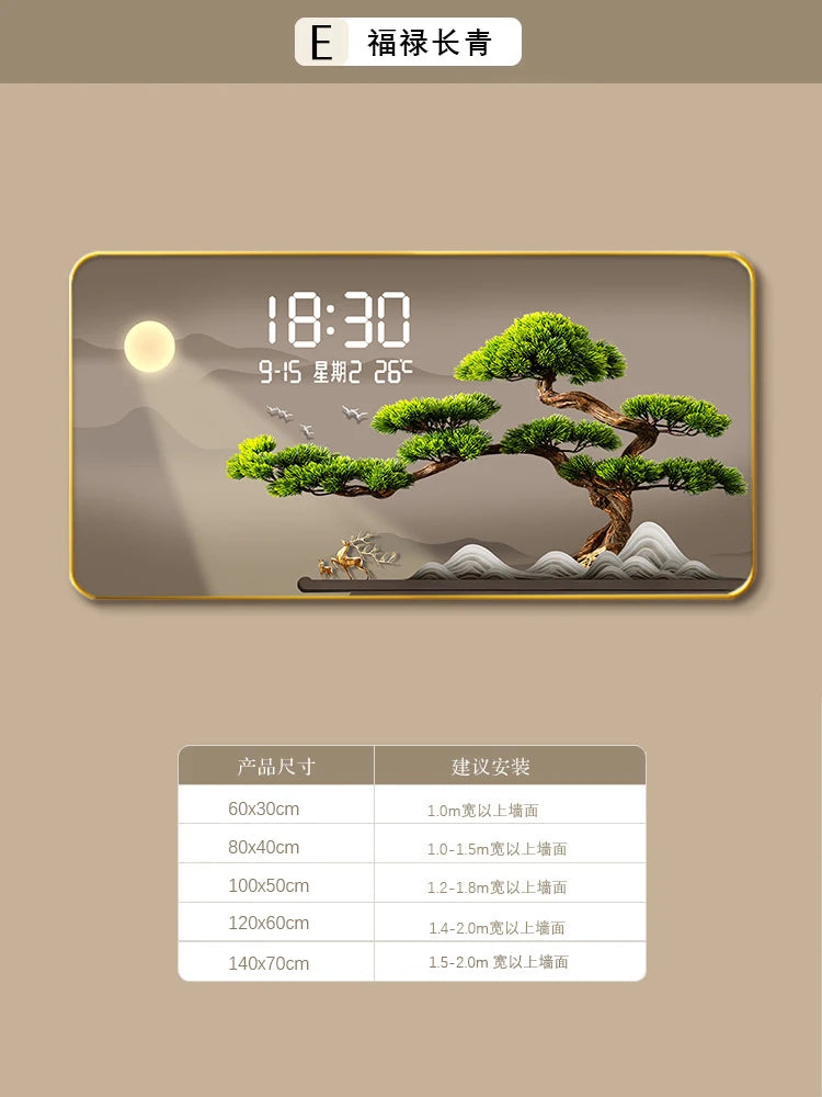 Temperatur Wohnzimmer Wanduhr Büro Horizontal Moderne Digitale Wanduhr Küche Design Horloge Murale Hause Dekoration